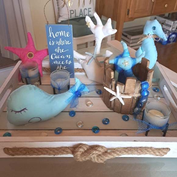 handcrafted Other - Nautical tray with homemade goodies and free gift with purchase